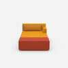 Chaise longue modulare per dormire frontalmente