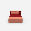 Chaise longue modulare per dormire frontalmente