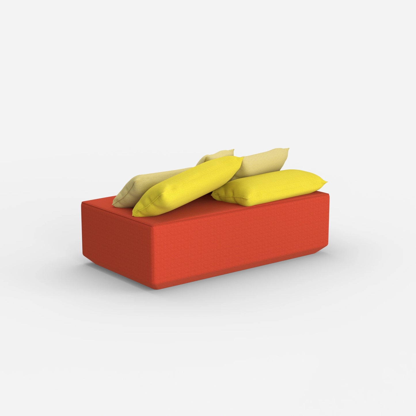 Pouf modulare da dietro