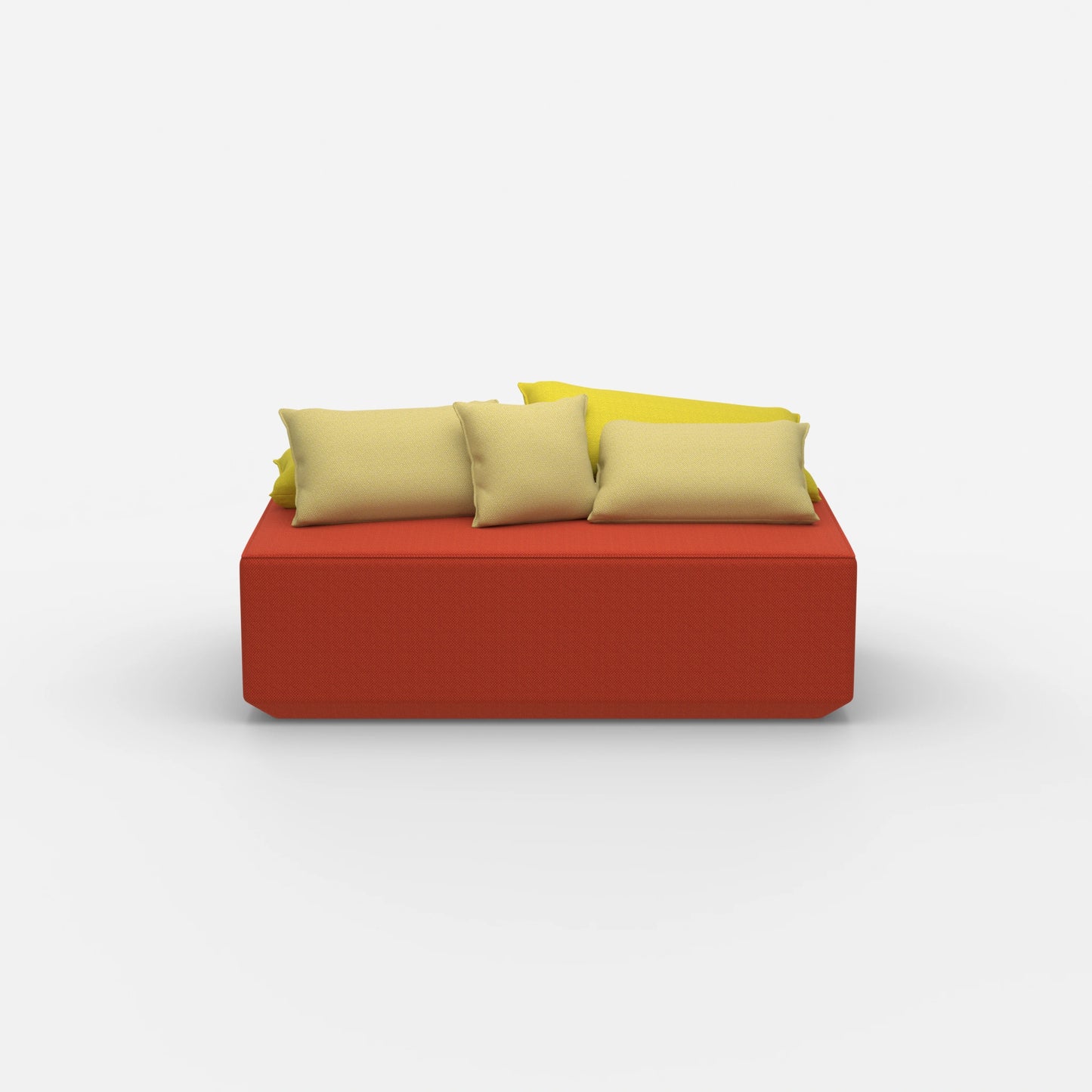 Pouf modulare frontale