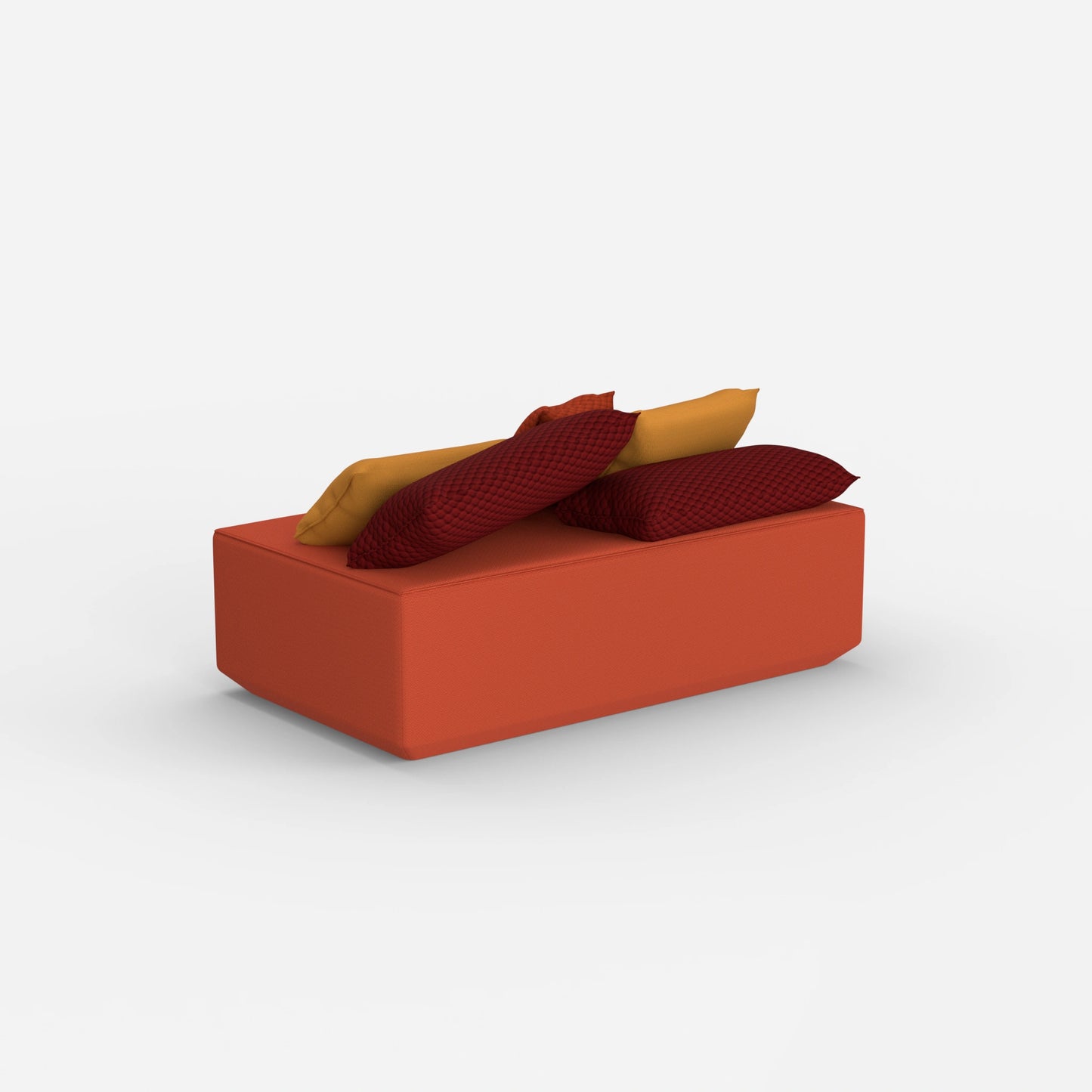 Pouf modulare da dietro