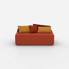 Pouf modulare frontale