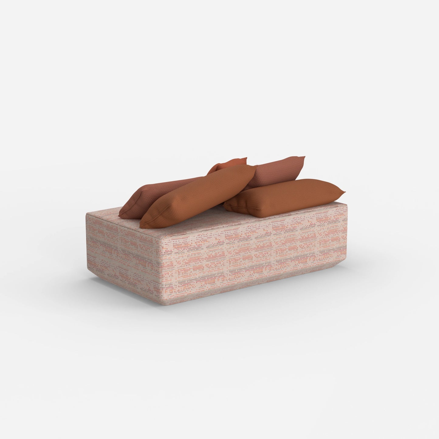 Pouf modulare da dietro