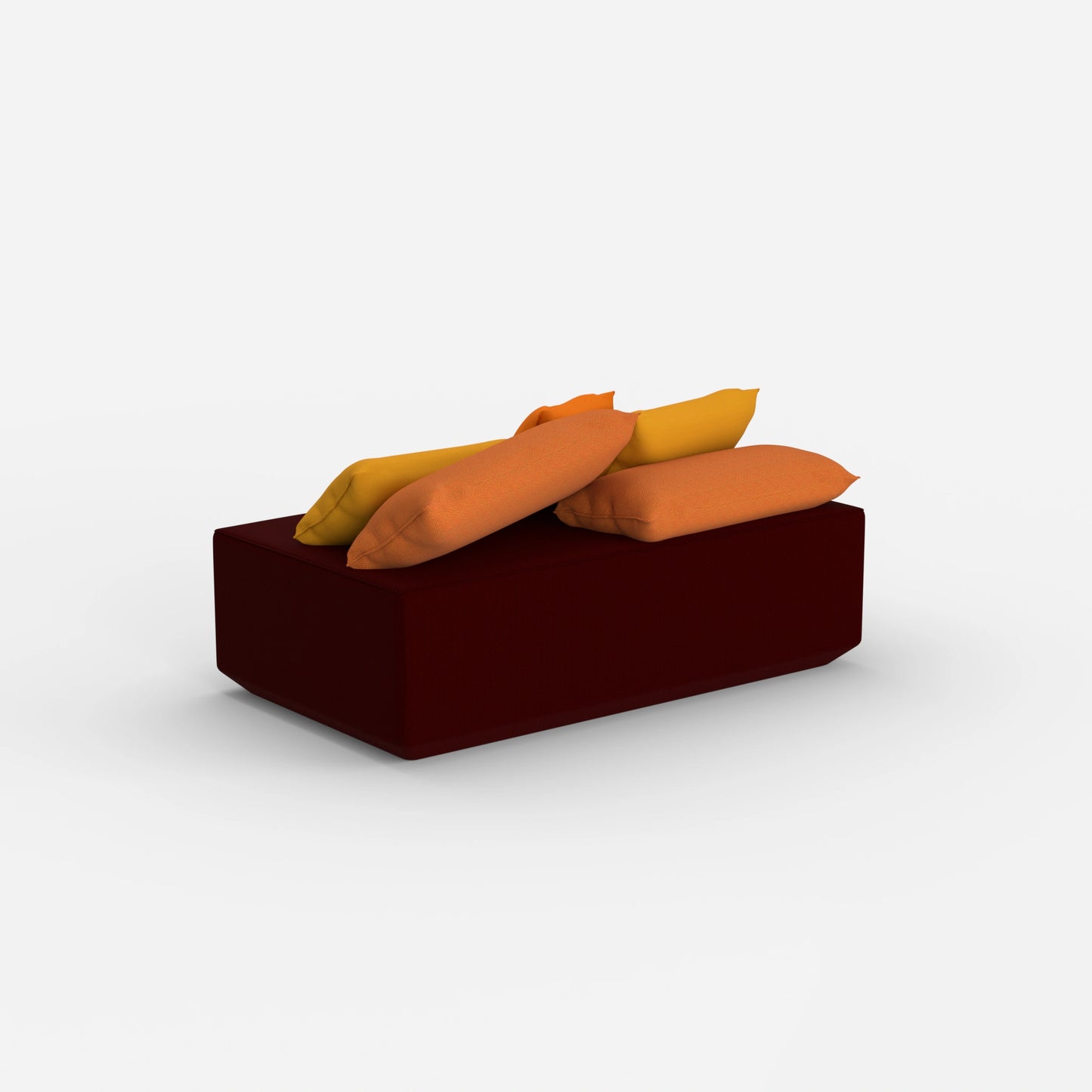 Pouf modulare da dietro