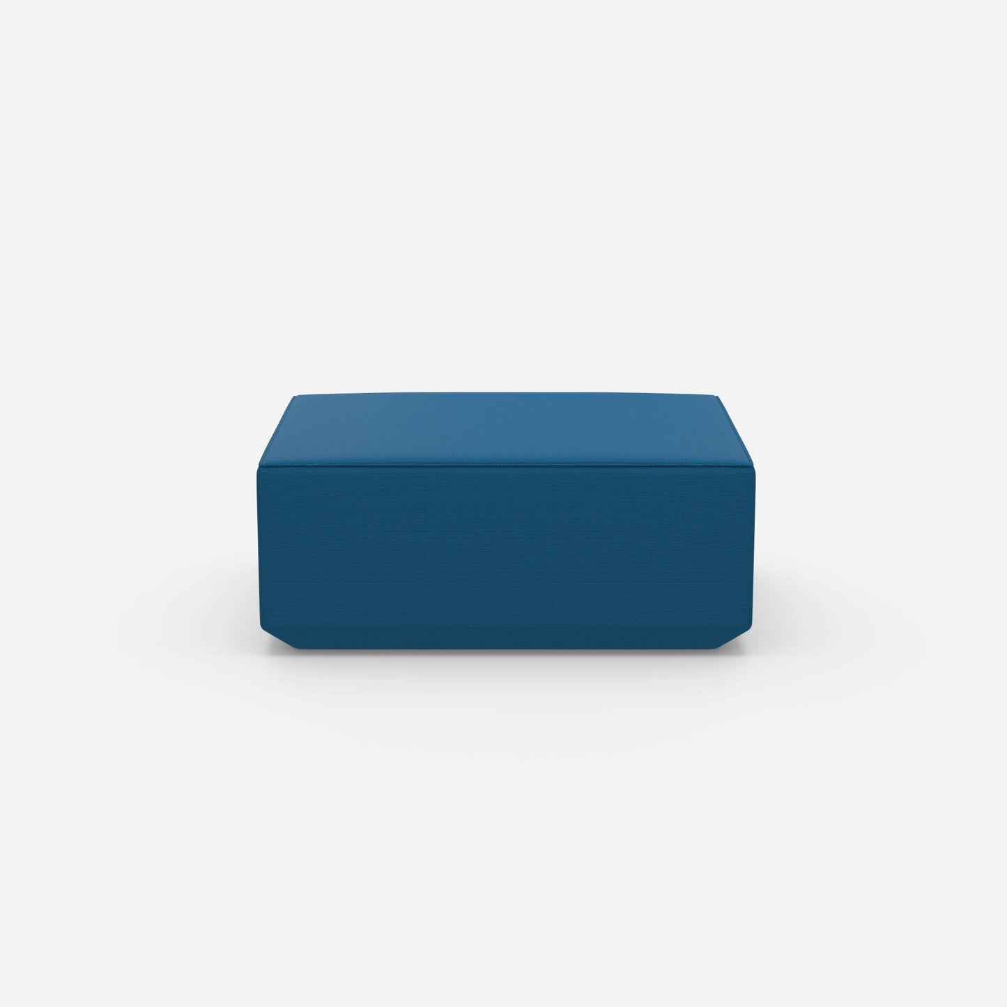 Pouf blu dal davanti