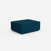 Pouf blu visto da dietro