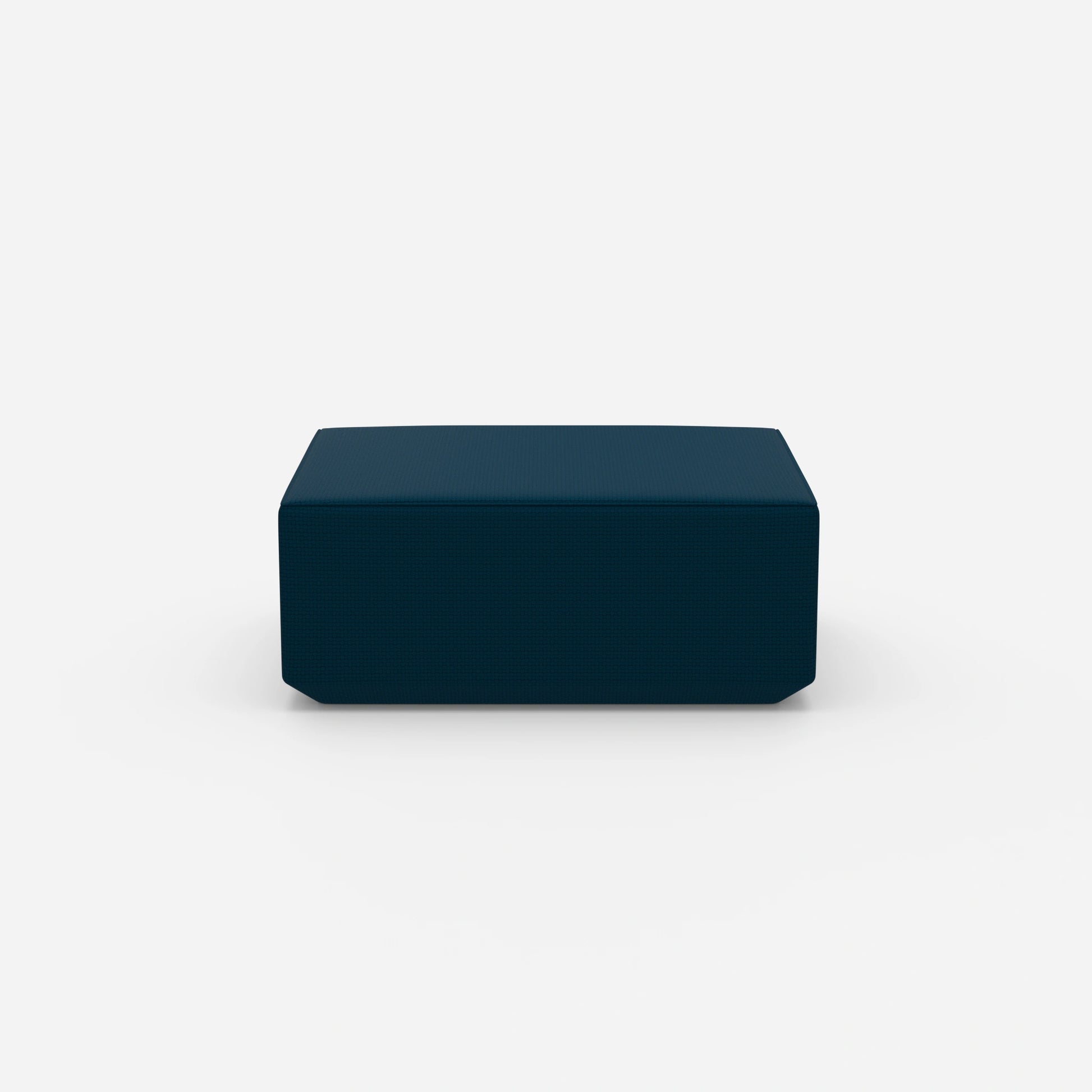 Pouf blu dal davanti