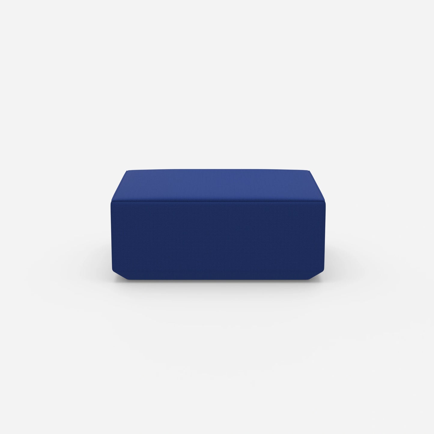 Pouf blu dal davanti