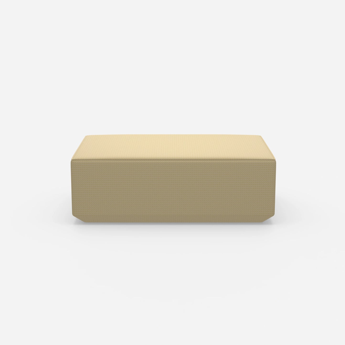 Pouf in beige dal davanti