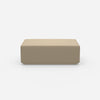 Pouf in beige dal davanti