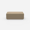 Pouf in beige dal davanti