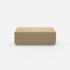 Pouf in beige dal davanti