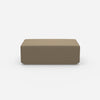 Pouf in beige dal davanti