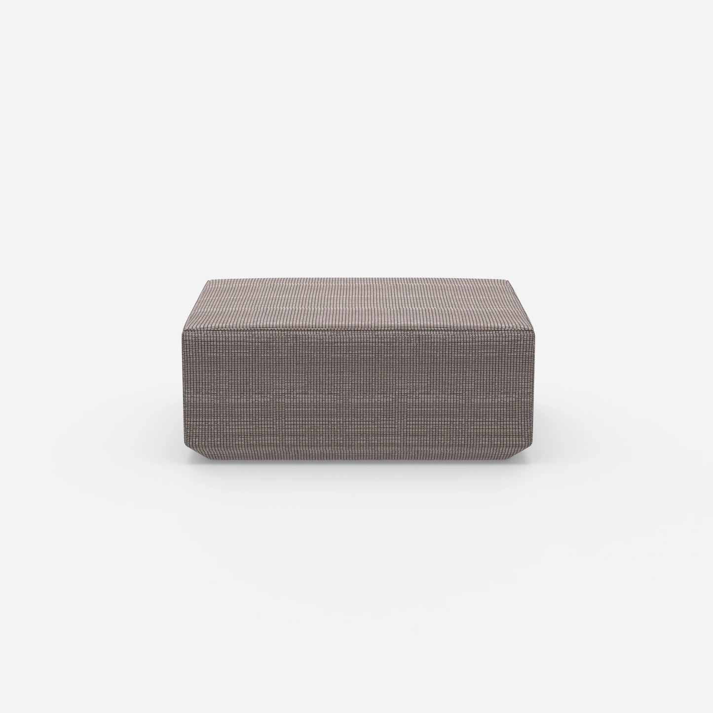 Pouf moderno alto 41 cm dal davanti