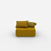 Pouf quadrato visto frontalmente