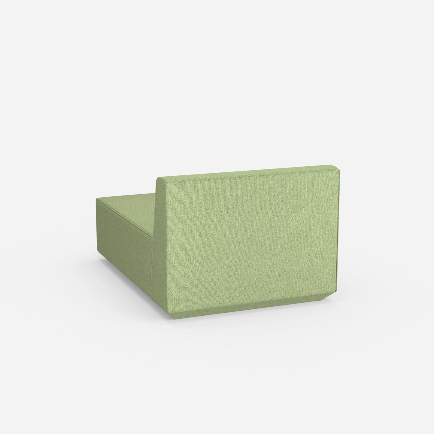 Recamiere in verde moderno da dietro
