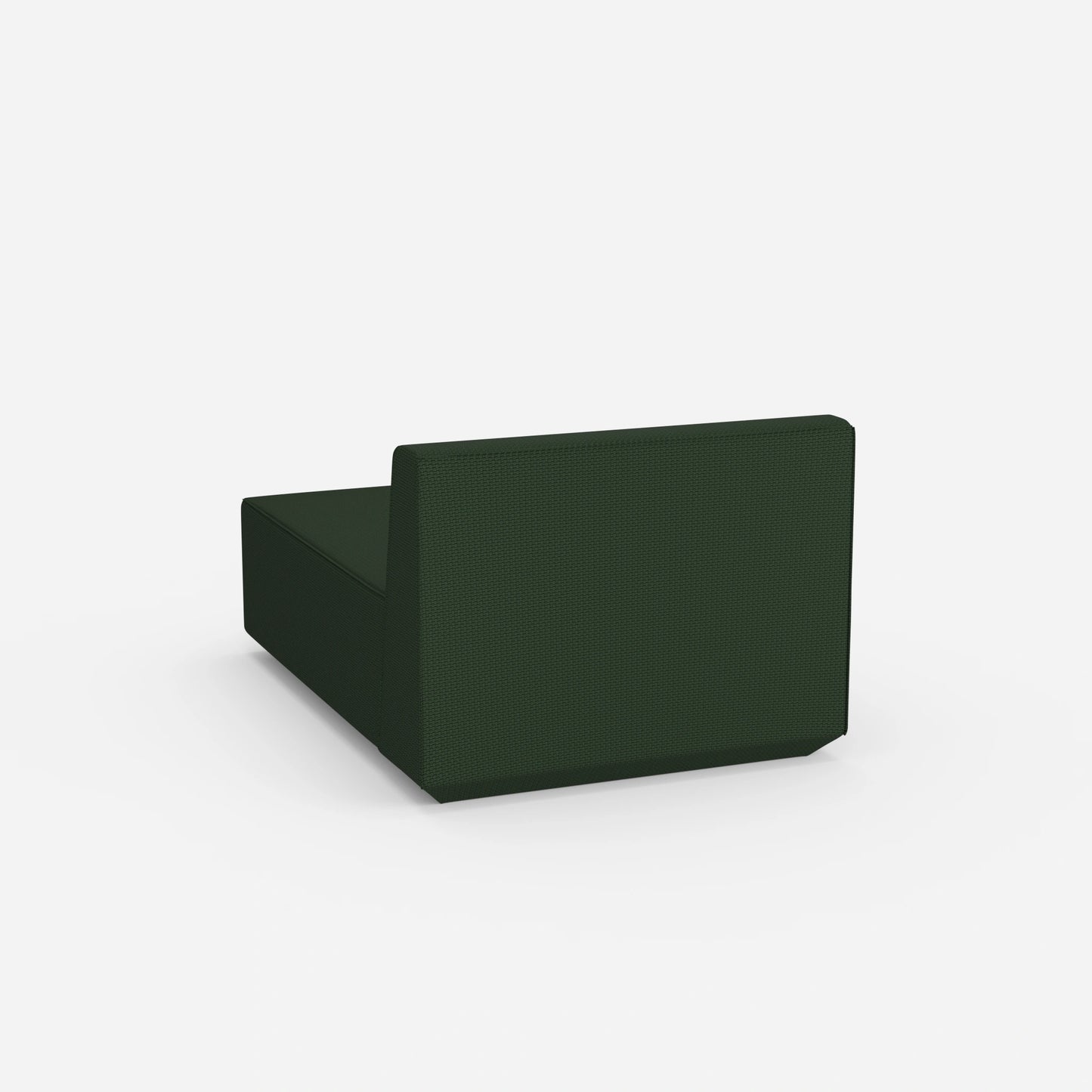 Recamiere in verde moderno da dietro