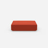 Il pouf rosso visto di fronte