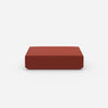 Il pouf rosso visto di fronte