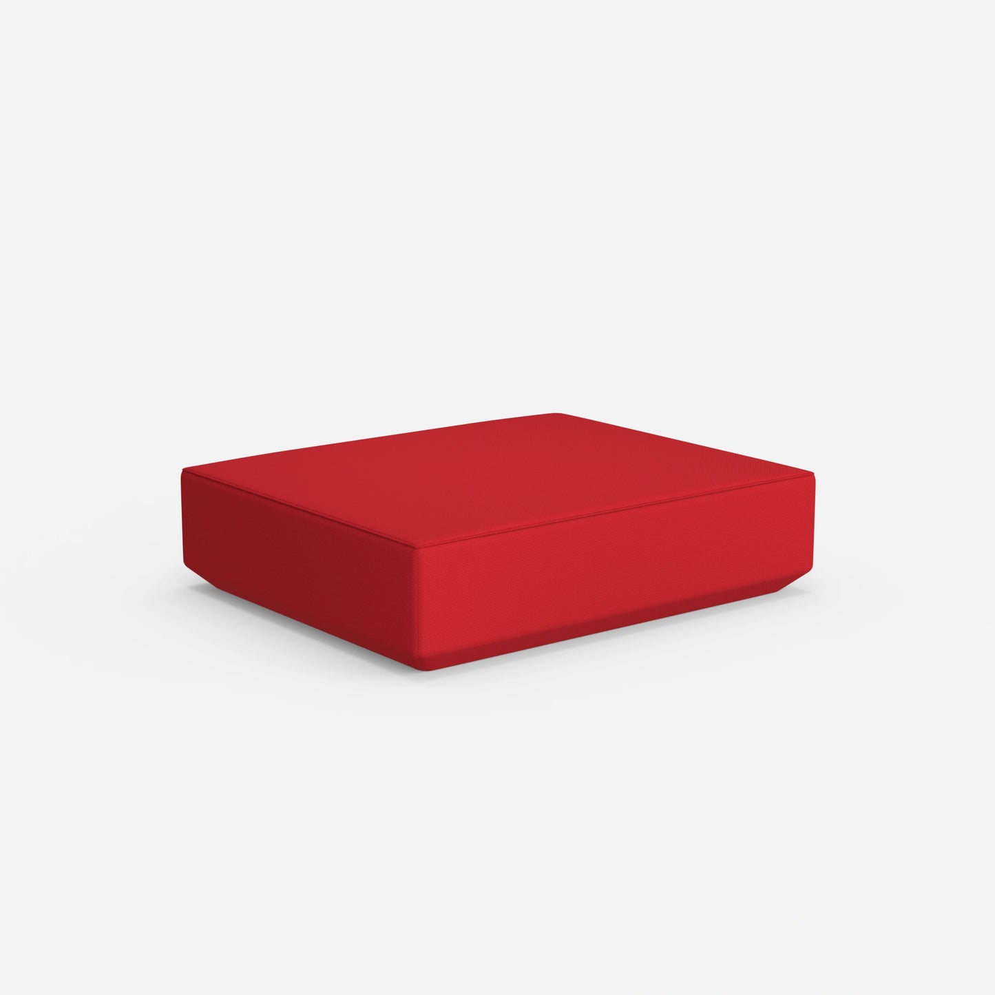 Pouf rosso da dietro