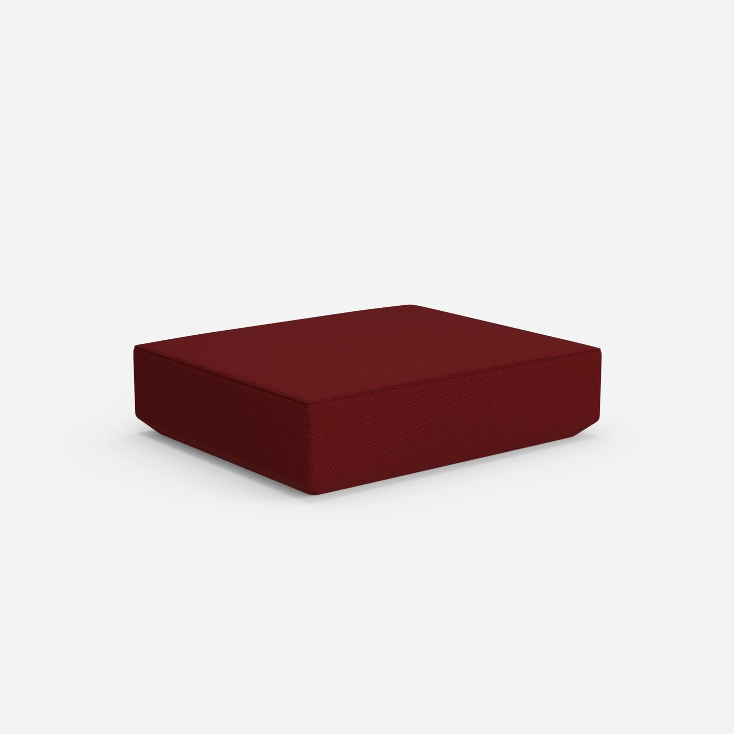 Pouf rosso da dietro