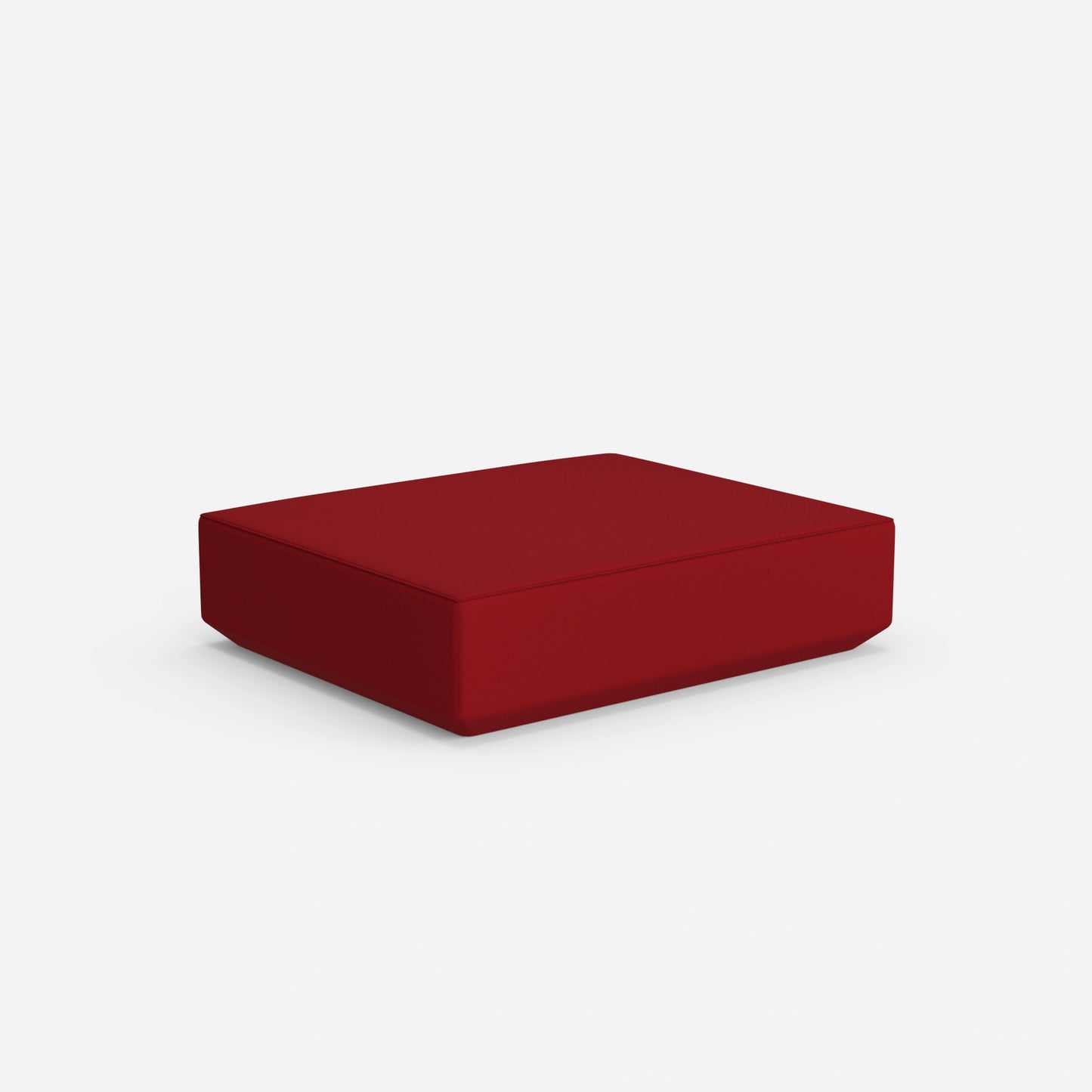 Pouf rosso da dietro