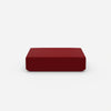 Il pouf rosso visto di fronte