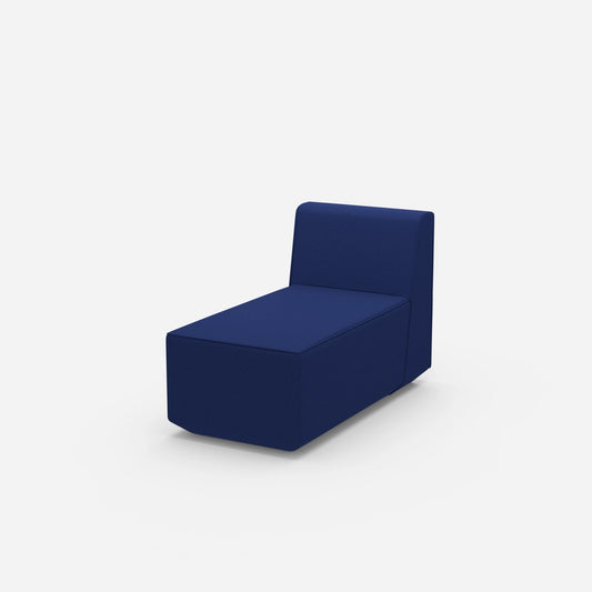 Chaise longue stretta profonda 120 cm di lato