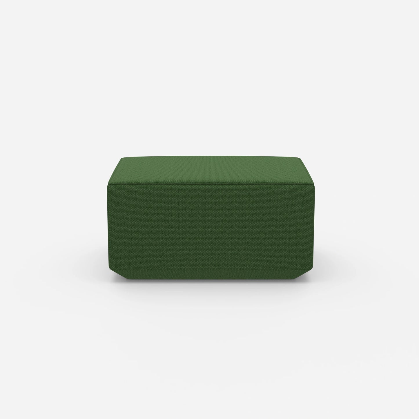 Pouf di seduta in verde da davanti