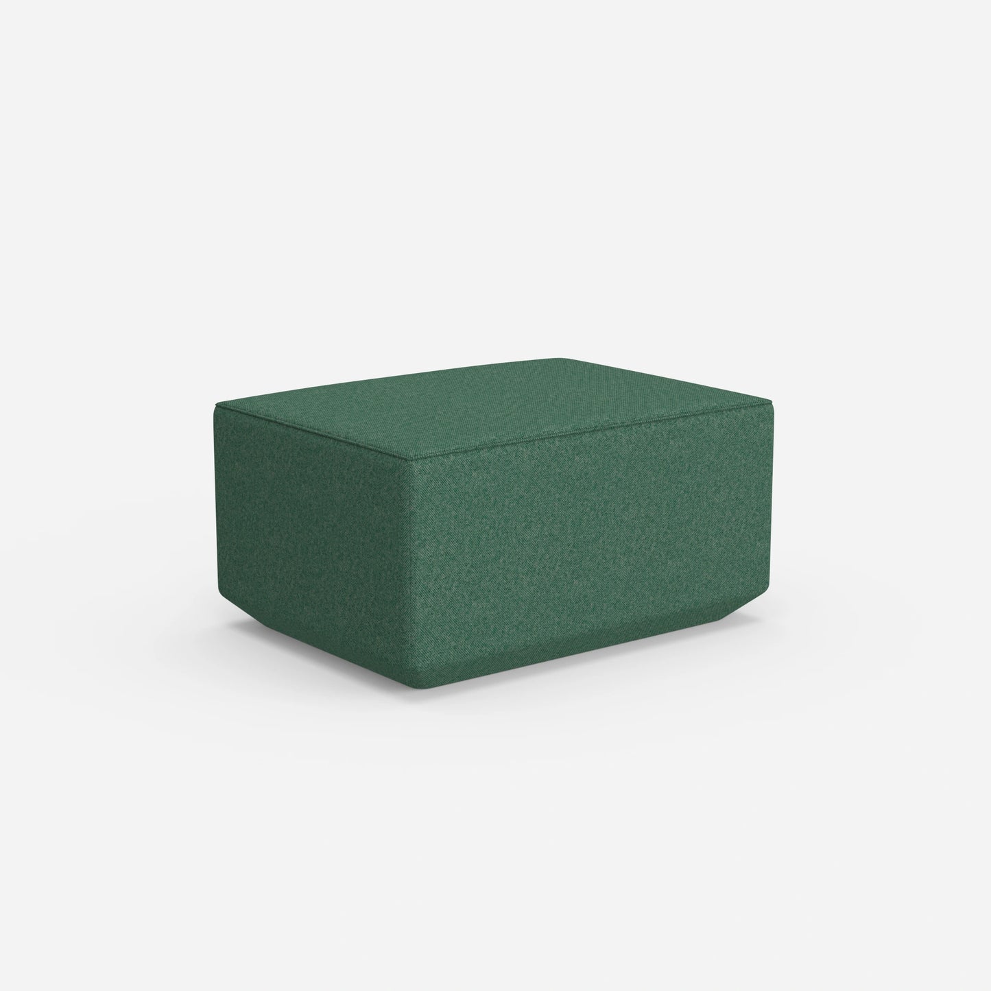 Pouf di seduta in verde da dietro
