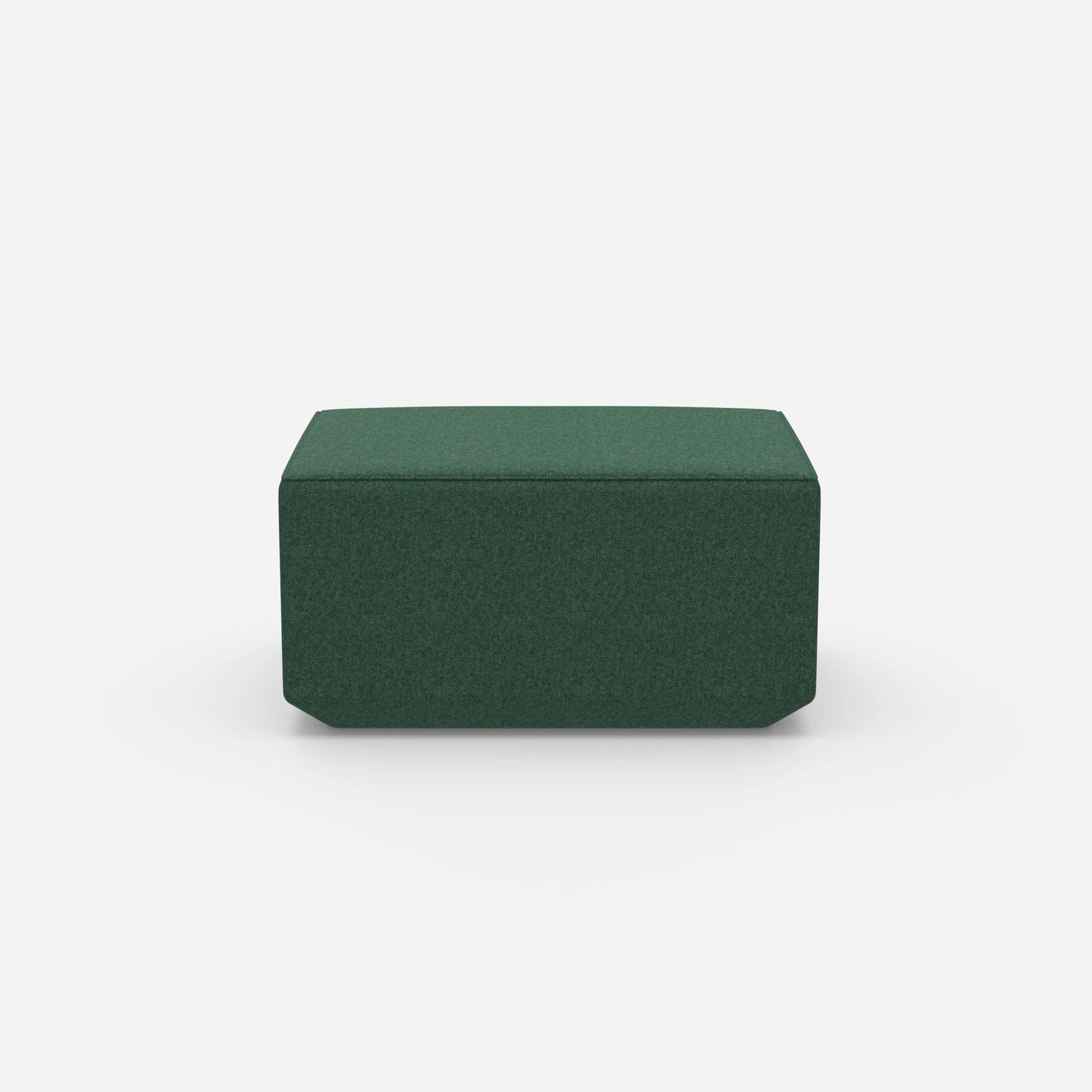 Pouf di seduta in verde da davanti
