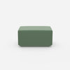 Pouf di seduta in verde da davanti