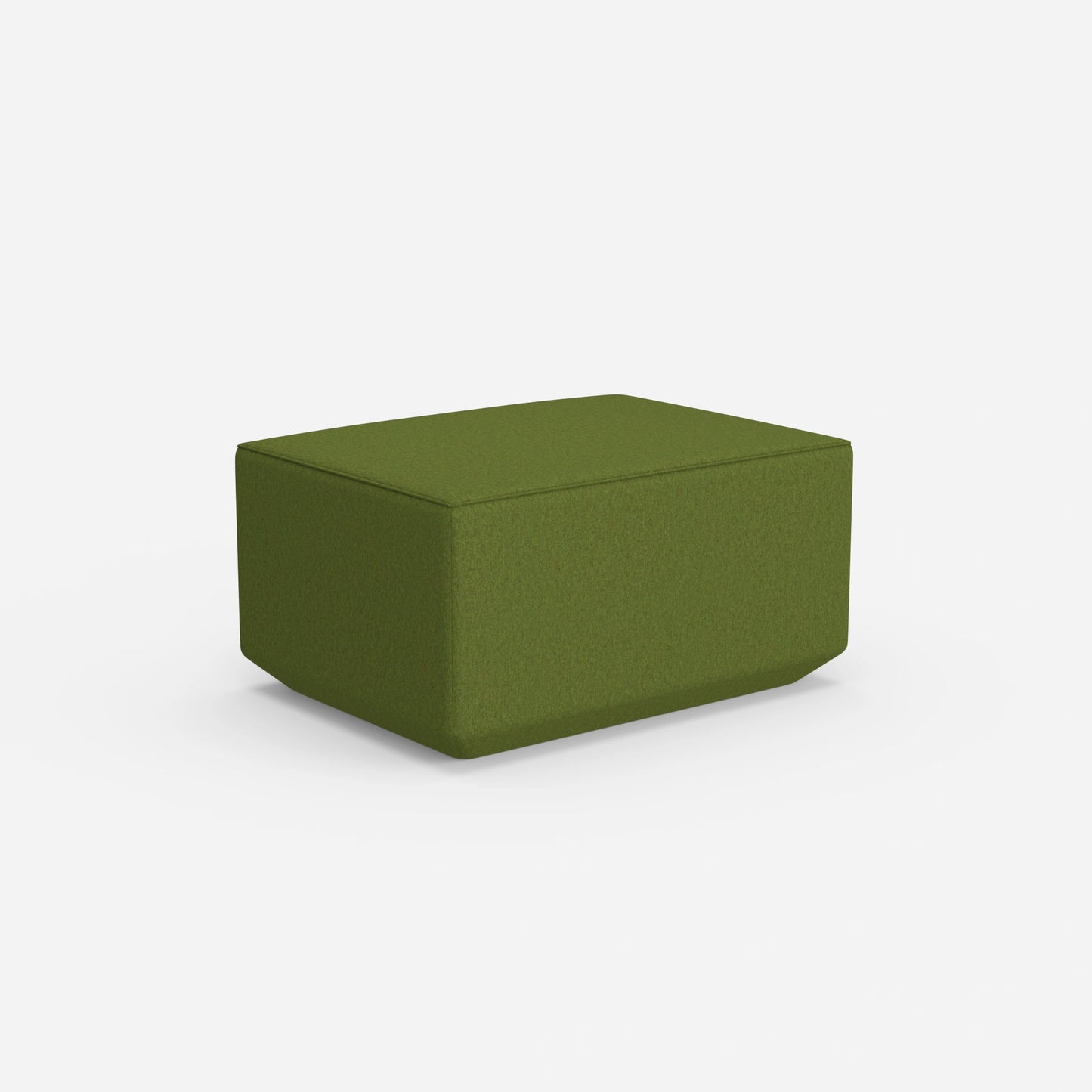 Pouf di seduta in verde da dietro