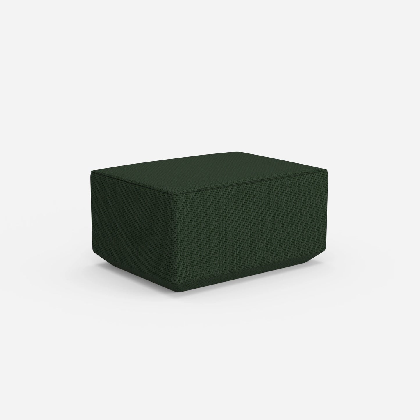 Pouf di seduta in verde da dietro
