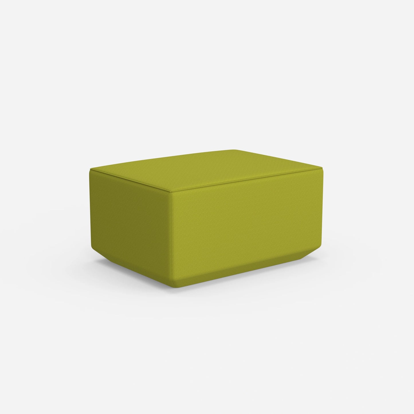 Pouf di seduta in verde da dietro