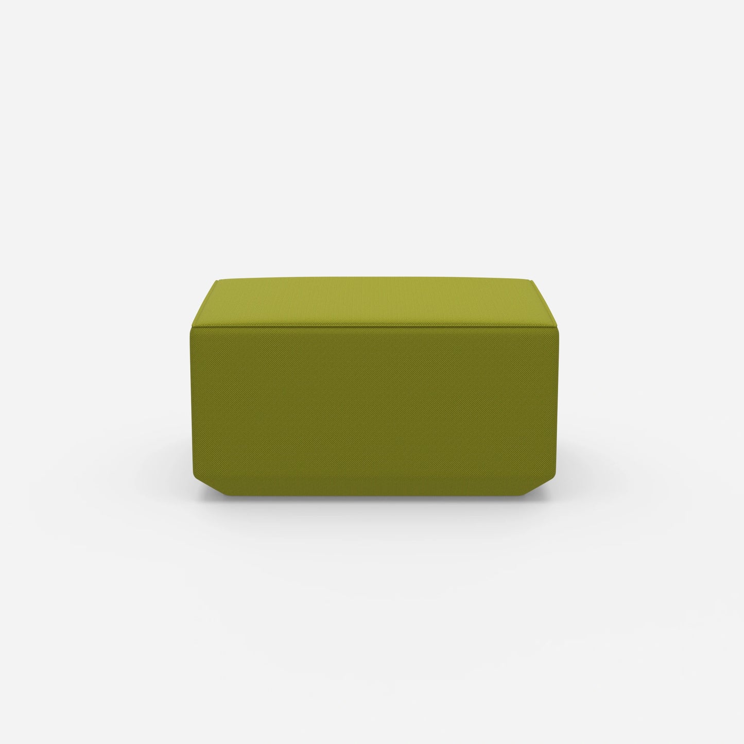 Pouf di seduta in verde da davanti
