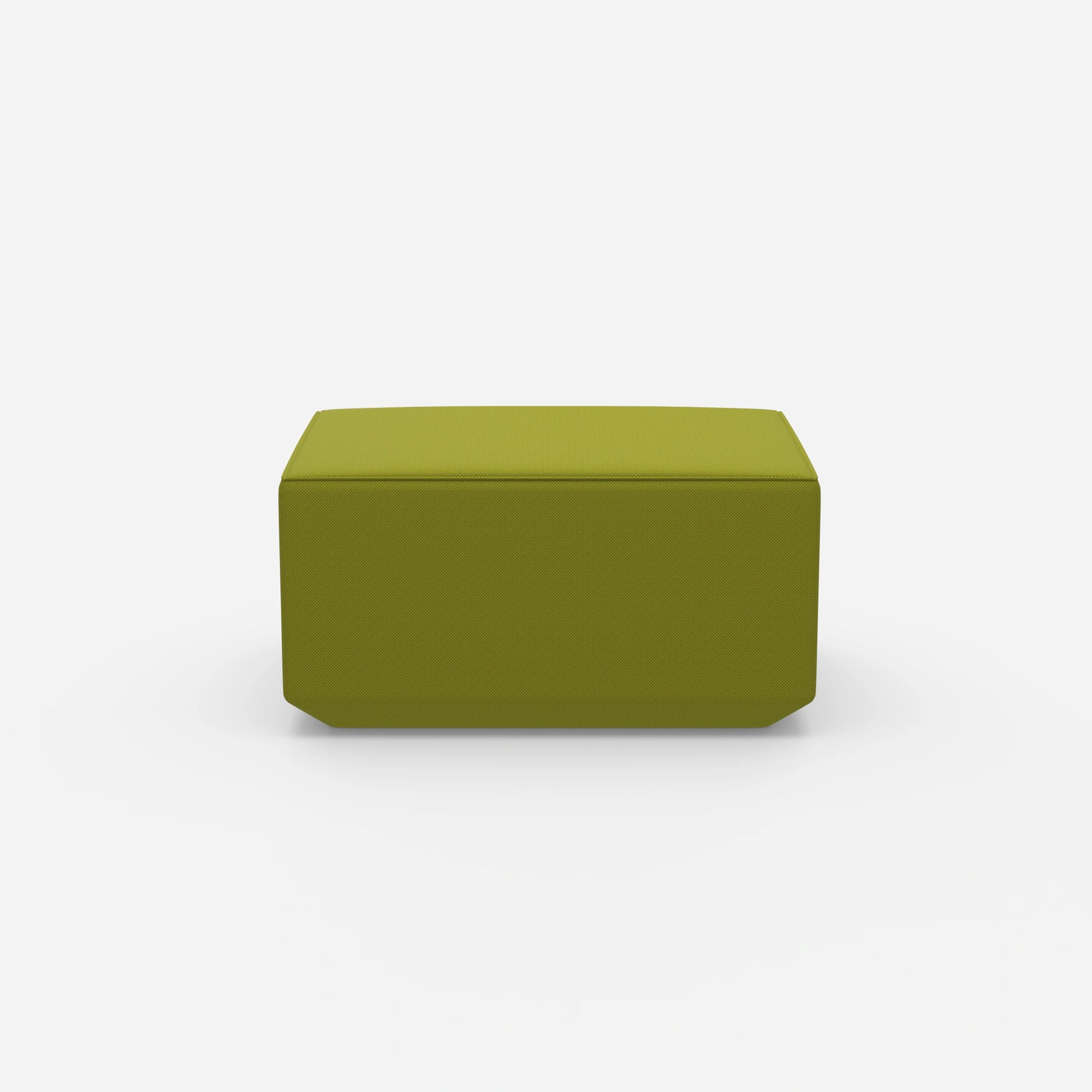 Pouf di seduta in verde da davanti