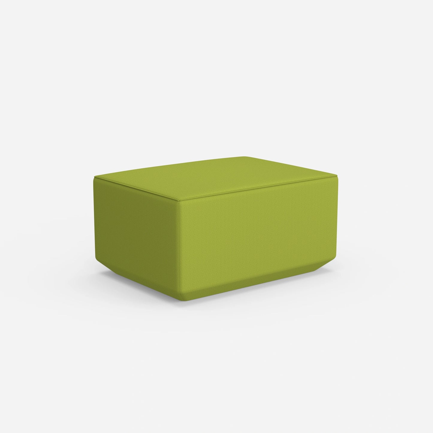 Pouf di seduta in verde da dietro