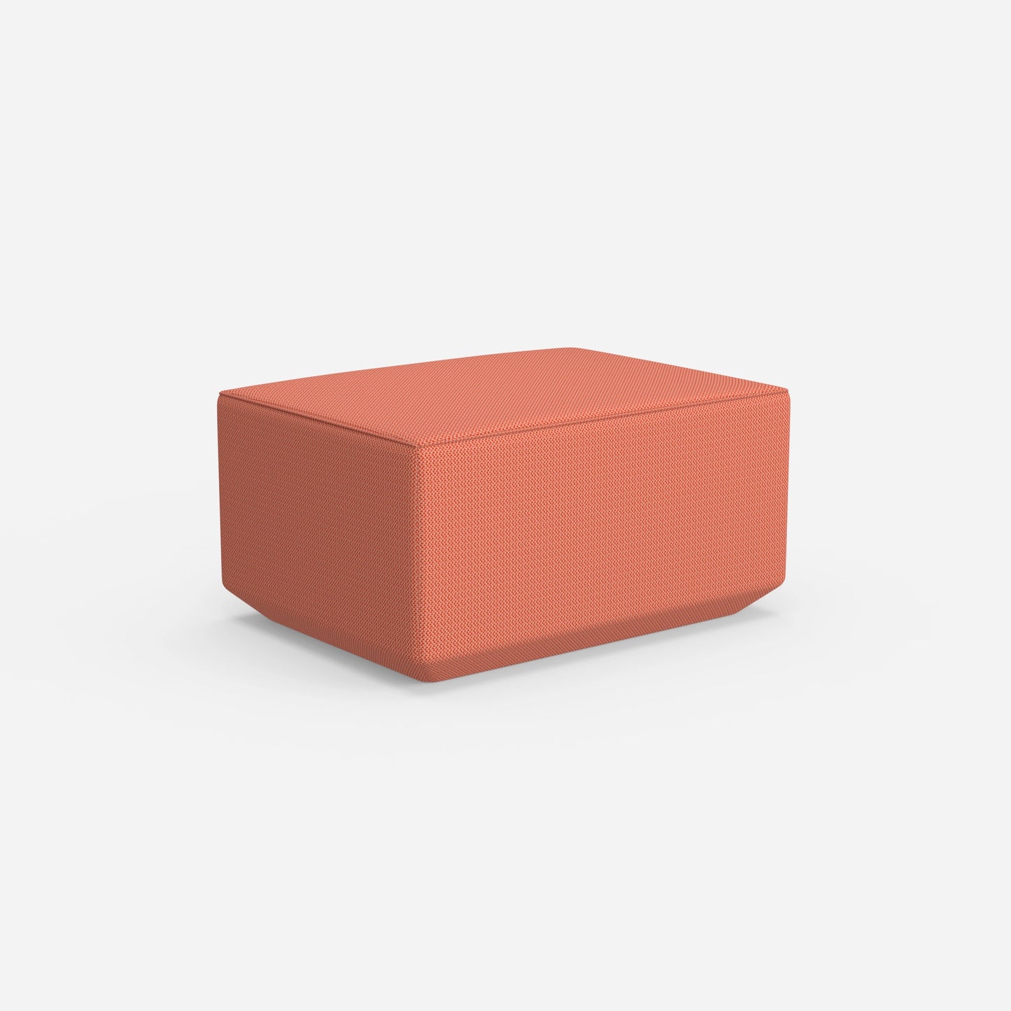 Pouf arancione da dietro