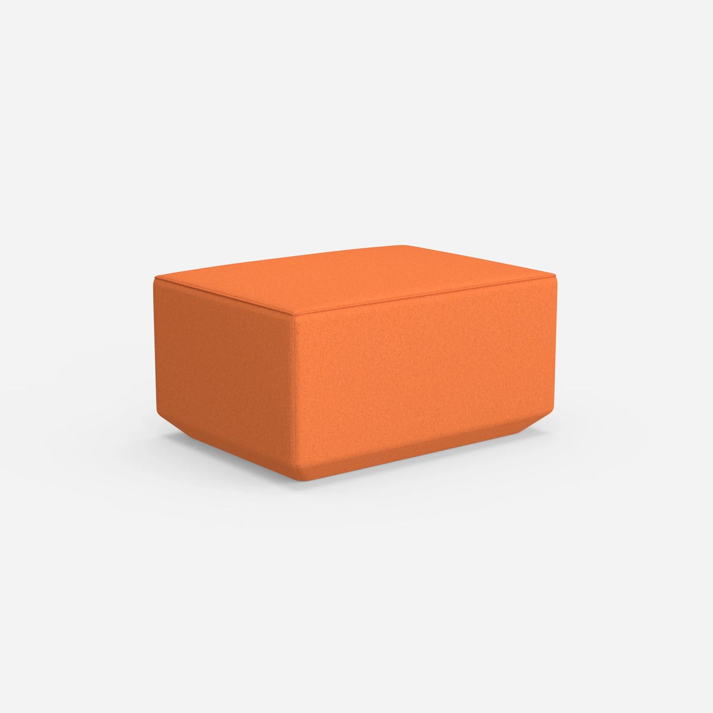 Pouf arancione da dietro