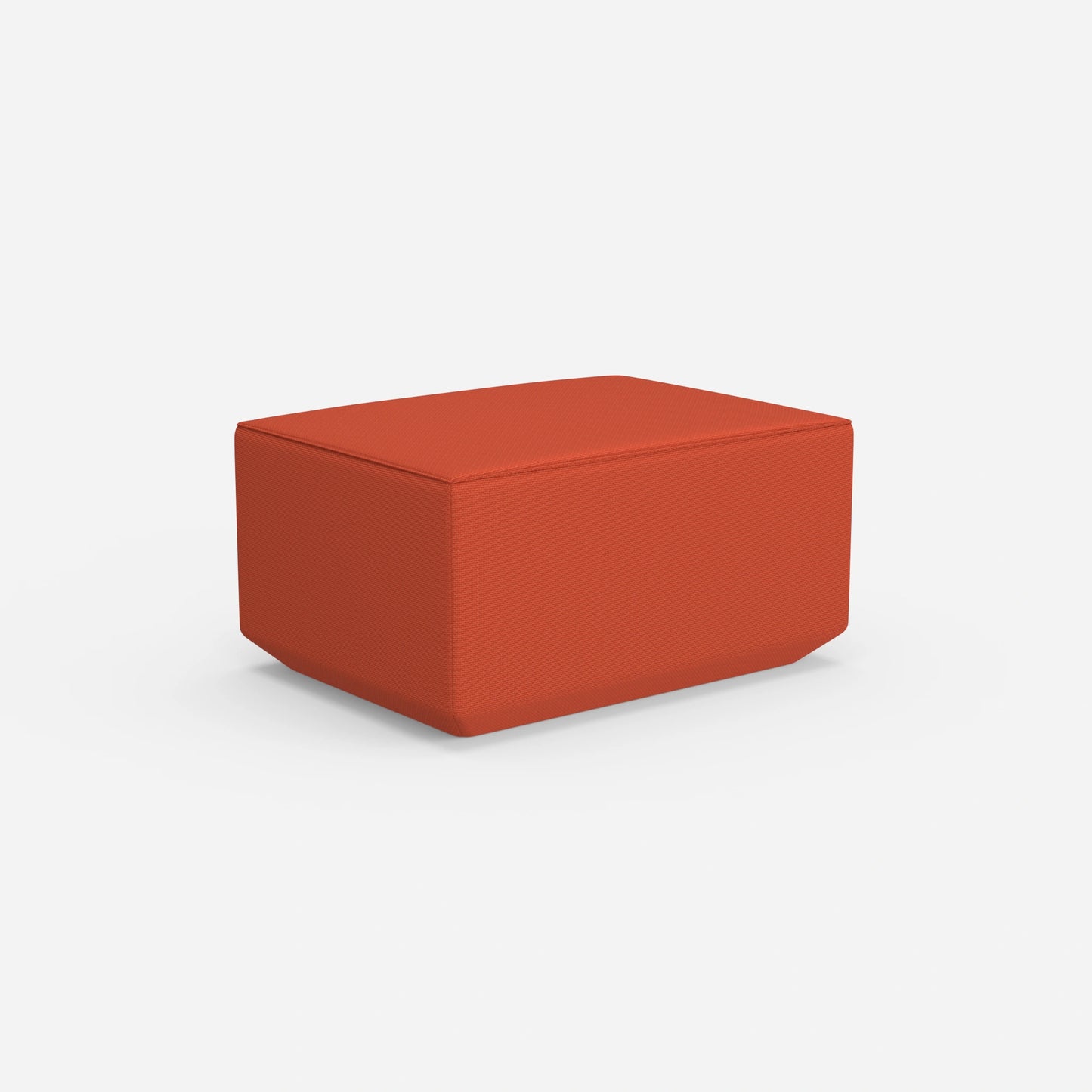 Pouf arancione da dietro