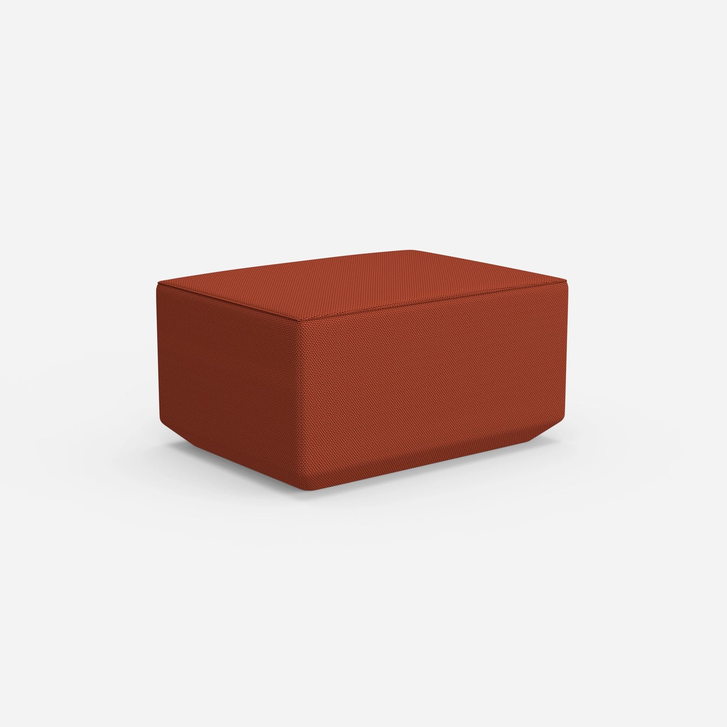 Pouf arancione da dietro