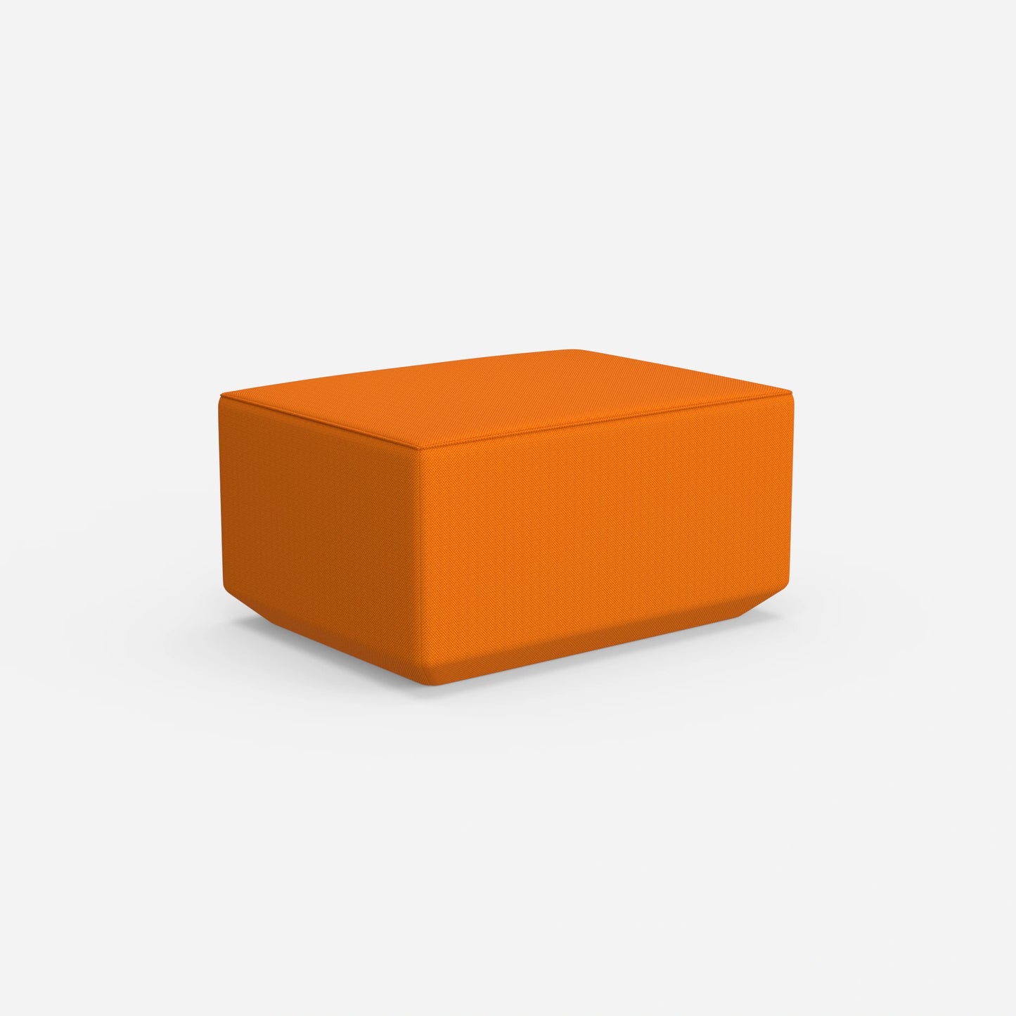 Pouf arancione da dietro
